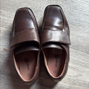 Brown kids shoes
